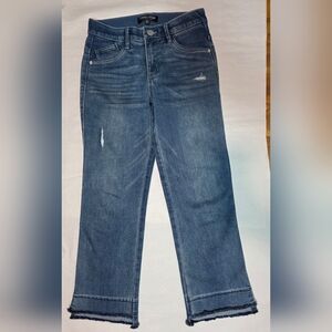 Mac and Me Women's Straight Leg Raw Hem Jeans - Size 2